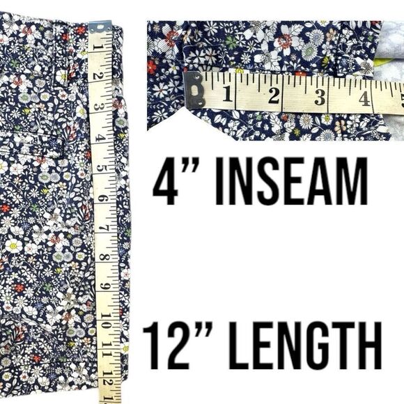 J. Crew Liberty Art Fabrics Floral Shorts Sz 4 - Picture 10 of 12